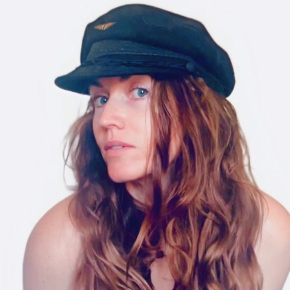 Fisherman Hat, Vintage Greek Cap, Merchant Fleet Sailor Hat, Wool Hat 1970s - Picture 1 of 8